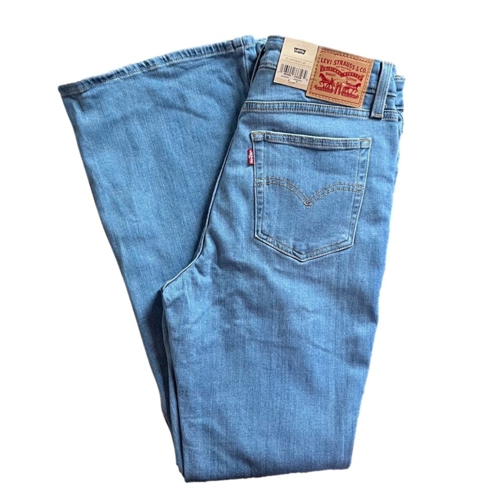 NWT Levi’s 726 Flare Women's High Rise Jean in Let’s Talk Size 30 - Picture 7 of 8